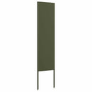 vidaXL Kertvédő vászon Oliva zöld 32 x 140 cm Hidegen hengerelt acél