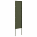 vidaXL Kertvédő vászon Oliva zöld 32 x 140 cm Hidegen hengerelt acél