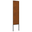 vidaXL Kertvédő vászon Rozsdás 32 x 140 cm Időjárásálló acél