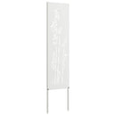 vidaXL Kertvédő vászon Fehér 32 x 140 cm Hidegen hengerelt acél