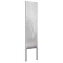 vidaXL Kertvédő vászon Ezüst 32 x 140 cm Rozsdamentes acél