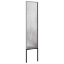 vidaXL Kertvédő vászon Ezüst 32 x 140 cm Rozsdamentes acél
