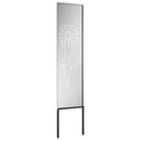 vidaXL Kertvédő vászon Ezüst 32 x 140 cm Horganyzott acél