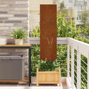 vidaXL Kertvédő vászon Rozsdás 32 x 140 cm Időjárásálló acél