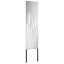 vidaXL Kertvédő vászon Ezüst 32 x 140 cm Horganyzott acél