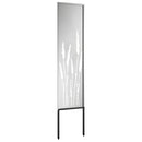 vidaXL Kertvédő vászon Ezüst 32 x 140 cm Horganyzott acél