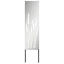 vidaXL Kertvédő vászon Ezüst 32 x 140 cm Horganyzott acél