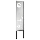 vidaXL Kertvédő vászon Ezüst 32 x 140 cm Horganyzott acél