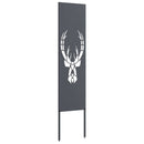 vidaXL Kertvédő vászon Antracit 32 x 140 cm Hidegen hengerelt acél
