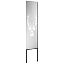 vidaXL Kertvédő vászon Állatnyomat Ezüst 32 x 140 cm Horganyzott acél