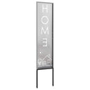 vidaXL Kertvédő vászon Ezüst 32 x 140 cm Rozsdamentes acél
