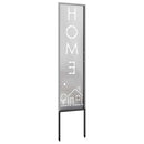 vidaXL Kertvédő vászon Ezüst 32 x 140 cm Rozsdamentes acél