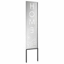 vidaXL Kertvédő vászon Ezüst 32 x 140 cm Horganyzott acél