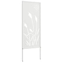 vidaXL Kertvédő vászon Fehér 50 x 140 cm Hidegen hengerelt acél