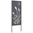 vidaXL Kertvédő vászon Antracit 50 x 140 cm Hidegen hengerelt acél
