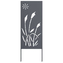 vidaXL Kertvédő vászon Antracit 50 x 140 cm Hidegen hengerelt acél