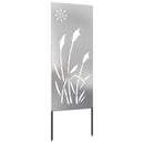vidaXL Kertvédő vászon Ezüst 50 x 140 cm Rozsdamentes acél
