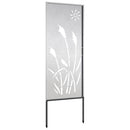 vidaXL Kertvédő vászon Ezüst 50 x 140 cm Rozsdamentes acél