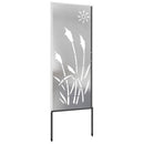 vidaXL Kertvédő vászon Ezüst 50 x 140 cm Rozsdamentes acél