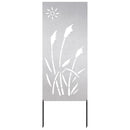 vidaXL Kertvédő vászon Ezüst 50 x 140 cm Rozsdamentes acél
