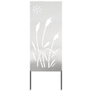 vidaXL Kertvédő vászon Ezüst 50 x 140 cm Rozsdamentes acél
