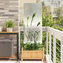 vidaXL Kertvédő vászon Ezüst 50 x 140 cm Horganyzott acél