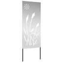 vidaXL Kertvédő vászon Ezüst 50 x 140 cm Horganyzott acél