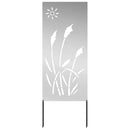 vidaXL Kertvédő vászon Ezüst 50 x 140 cm Horganyzott acél