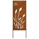 vidaXL Kertvédő vászon Rozsdás 50 x 140 cm Időjárásálló acél