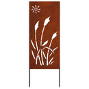 vidaXL Kertvédő vászon Rozsdás 50 x 140 cm Időjárásálló acél