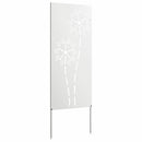 vidaXL Kertvédő vászon Fehér 50 x 140 cm Hidegen hengerelt acél