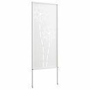 vidaXL Kertvédő vászon Fehér 50 x 140 cm Hidegen hengerelt acél