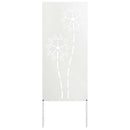 vidaXL Kertvédő vászon Fehér 50 x 140 cm Hidegen hengerelt acél