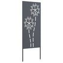 vidaXL Kertvédő vászon Antracit 50 x 140 cm Hidegen hengerelt acél