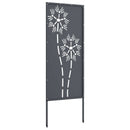 vidaXL Kertvédő vászon Antracit 50 x 140 cm Hidegen hengerelt acél