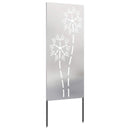 vidaXL Kertvédő vászon Ezüst 50 x 140 cm Rozsdamentes acél