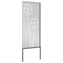 vidaXL Kertvédő vászon Ezüst 50 x 140 cm Rozsdamentes acél