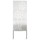 vidaXL Kertvédő vászon Ezüst 50 x 140 cm Rozsdamentes acél