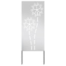 vidaXL Kertvédő vászon Ezüst 50 x 140 cm Rozsdamentes acél
