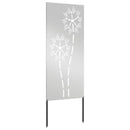 vidaXL Kertvédő vászon Ezüst 50 x 140 cm Horganyzott acél