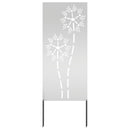 vidaXL Kertvédő vászon Ezüst 50 x 140 cm Horganyzott acél