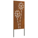 vidaXL Kertvédő vászon Rozsdás 50 x 140 cm Időjárásálló acél