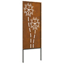 vidaXL Kertvédő vászon Rozsdás 50 x 140 cm Időjárásálló acél