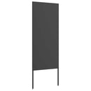 vidaXL Kertvédő vászon Fekete 50 x 140 cm Hidegen hengerelt acél