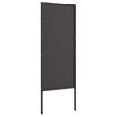 vidaXL Kertvédő vászon Fekete 50 x 140 cm Hidegen hengerelt acél