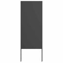 vidaXL Kertvédő vászon Fekete 50 x 140 cm Hidegen hengerelt acél