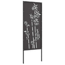 vidaXL Kertvédő vászon Fekete 50 x 140 cm Hidegen hengerelt acél