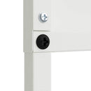 vidaXL Kertvédő vászon Fehér 50 x 140 cm Hidegen hengerelt acél