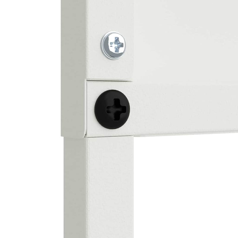 vidaXL Kertvédő vászon Fehér 50 x 140 cm Hidegen hengerelt acél