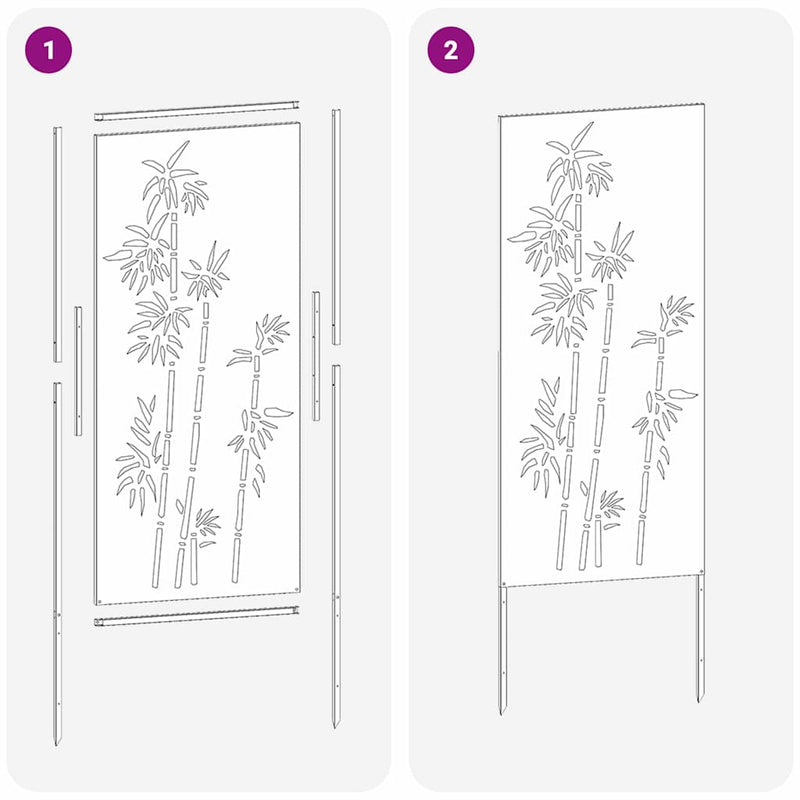 vidaXL Kertvédő vászon Fehér 50 x 140 cm Hidegen hengerelt acél